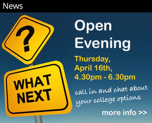 Open evening April 16th 2026
